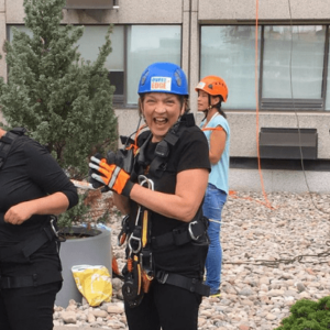 Cora Whittingon - Rapelling Harbour Castle Inn - Toronto